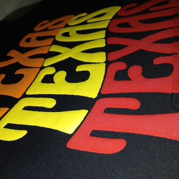 Texas Large Youth 12-14 Black Hoodie 3D Puff - Picture 4 of 4